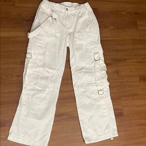 Charlotte Russe White Cargo Jeans